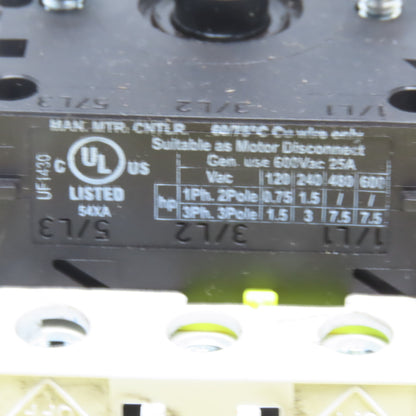 BASCO 222 102 0172001 Electric Switch Disconnector W/Operator 3Pole 7.5HP 600V