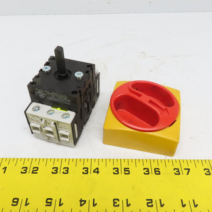 BASCO 222 102 0172001 Electric Switch Disconnector W/Operator 3Pole 7.5HP 600V