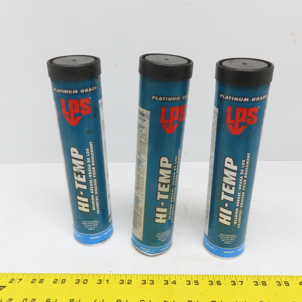 LPS 70214 Hi-Temp Bearing Grease Platinum Grade 14.1oz Tube Lot of 3