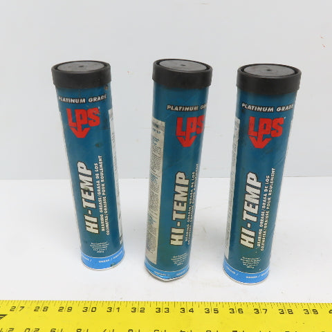 LPS 70214 Hi-Temp Bearing Grease Platinum Grade 14.1oz Tube Lot of 3