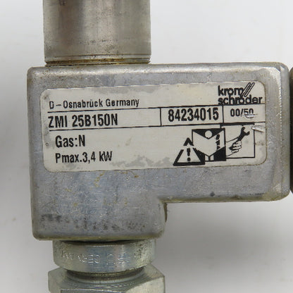 Krom Schroder ZMI25B150N 84234015 25mm Burner Natural Gas Pilot Missing Boot