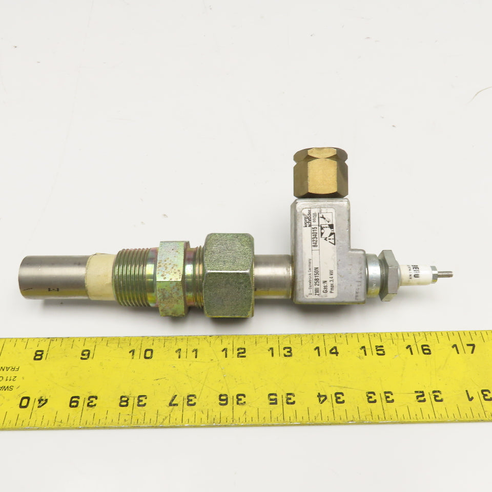 Krom Schroder ZMI25B150N 84234015 25mm Burner Natural Gas Pilot Missing Boot