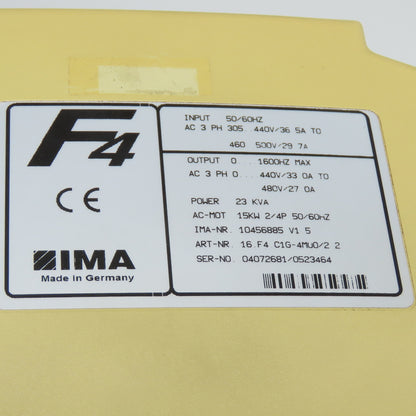 Keb 16.F4.C1G-4M00/2.2 15KW Inverter Drive 23KVA 3Ph 305-440V Input 0-440V Out