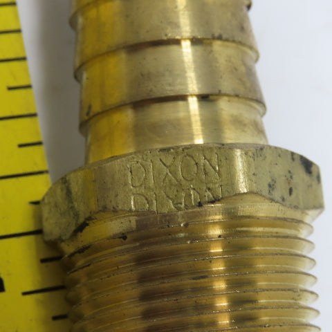 Dixon 1021212C 3/4" Male NPT x 3/4" Brass Hose Barb Lot of 4