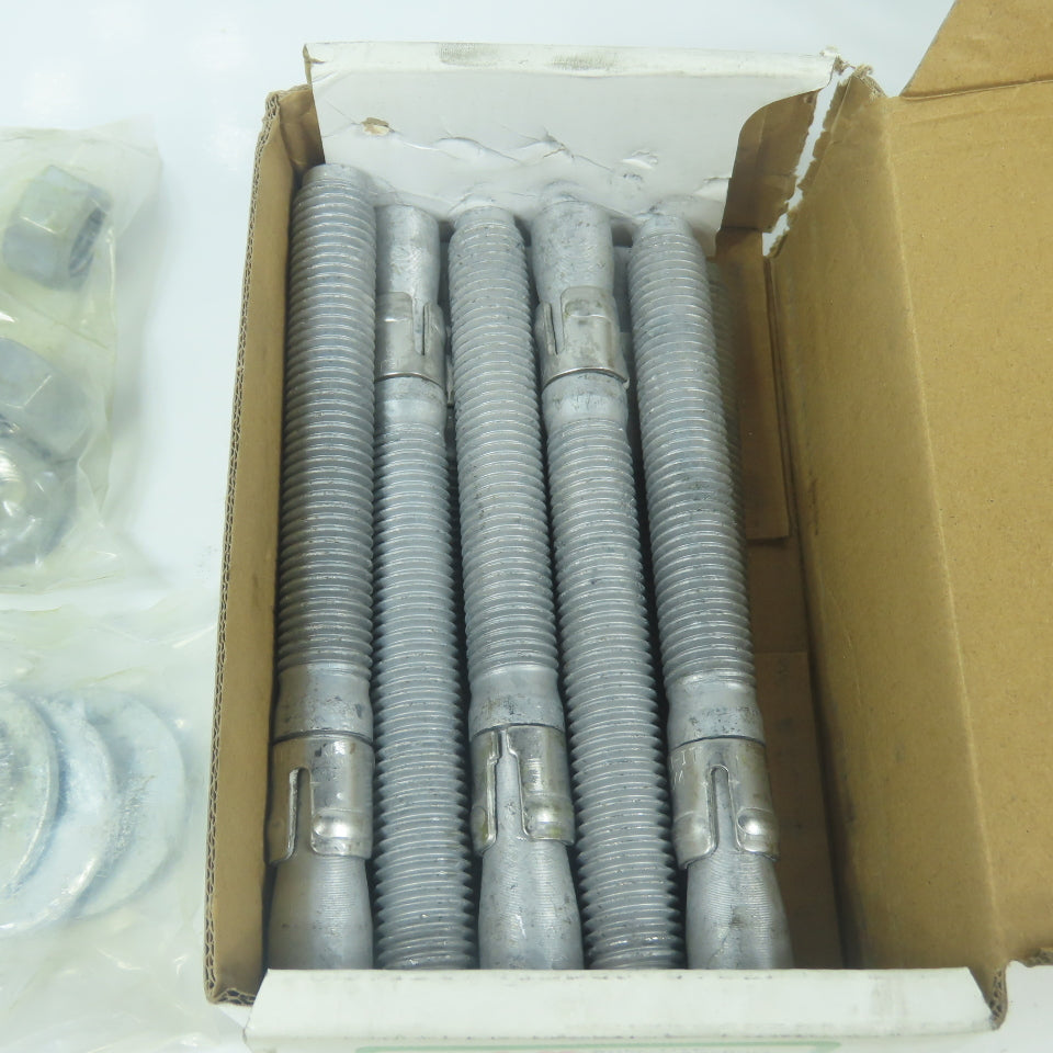 Wej-it ANKR-TITE 3/4" x 7" Galvanized Concrete Wedge Anchors Lot Of 10