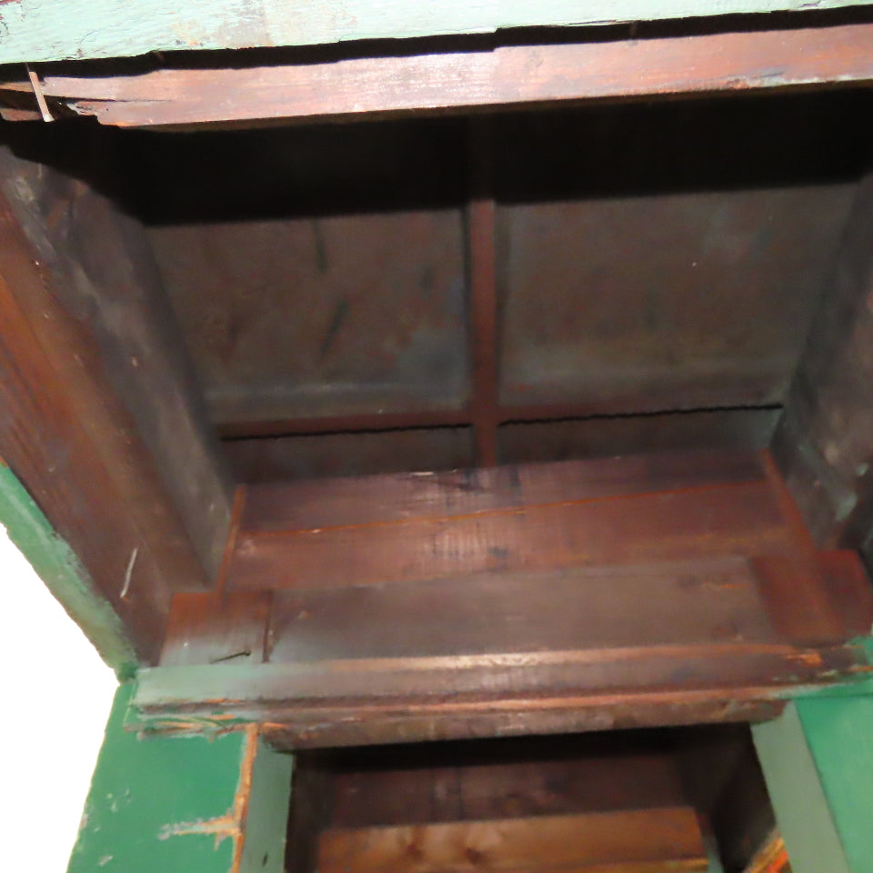 10' x 30" x 2" Cast Iron Web Top w/ Vintage Reclaimed Wood Base Assembly Table