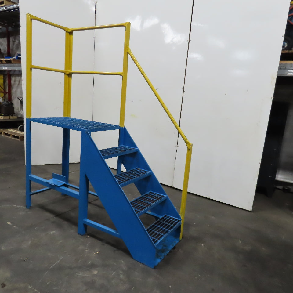 5 Step Stair Case 42-1/2" Working Height Left Exit 22" x 36" Landing