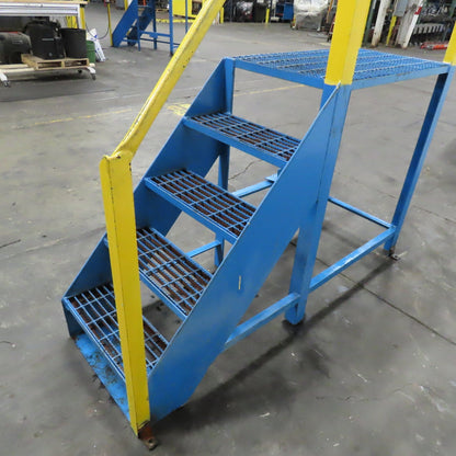 5 Step Stair Case 42-1/2" Working Height Left Exit 22" x 36" Landing