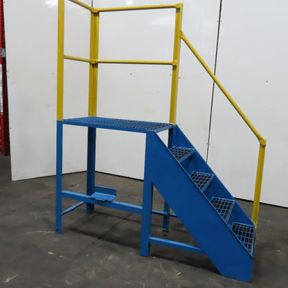 5 Step Stair Case 42-1/2" Working Height Left Exit 22" x 36" Landing