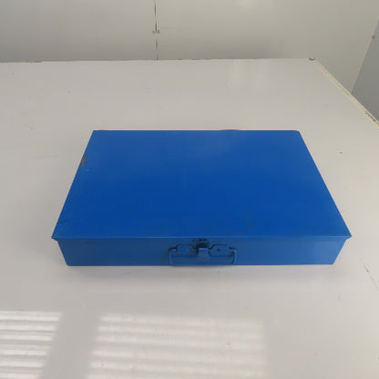 18-1/2" W x 12" Deep x 3-1/4" H Steel Small Parts Storage Box W/ 12 Compartments