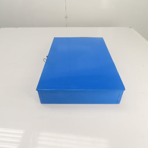18-1/2" W x 12" Deep x 3-1/4" H Steel Small Parts Storage Box W/ 12 Compartments