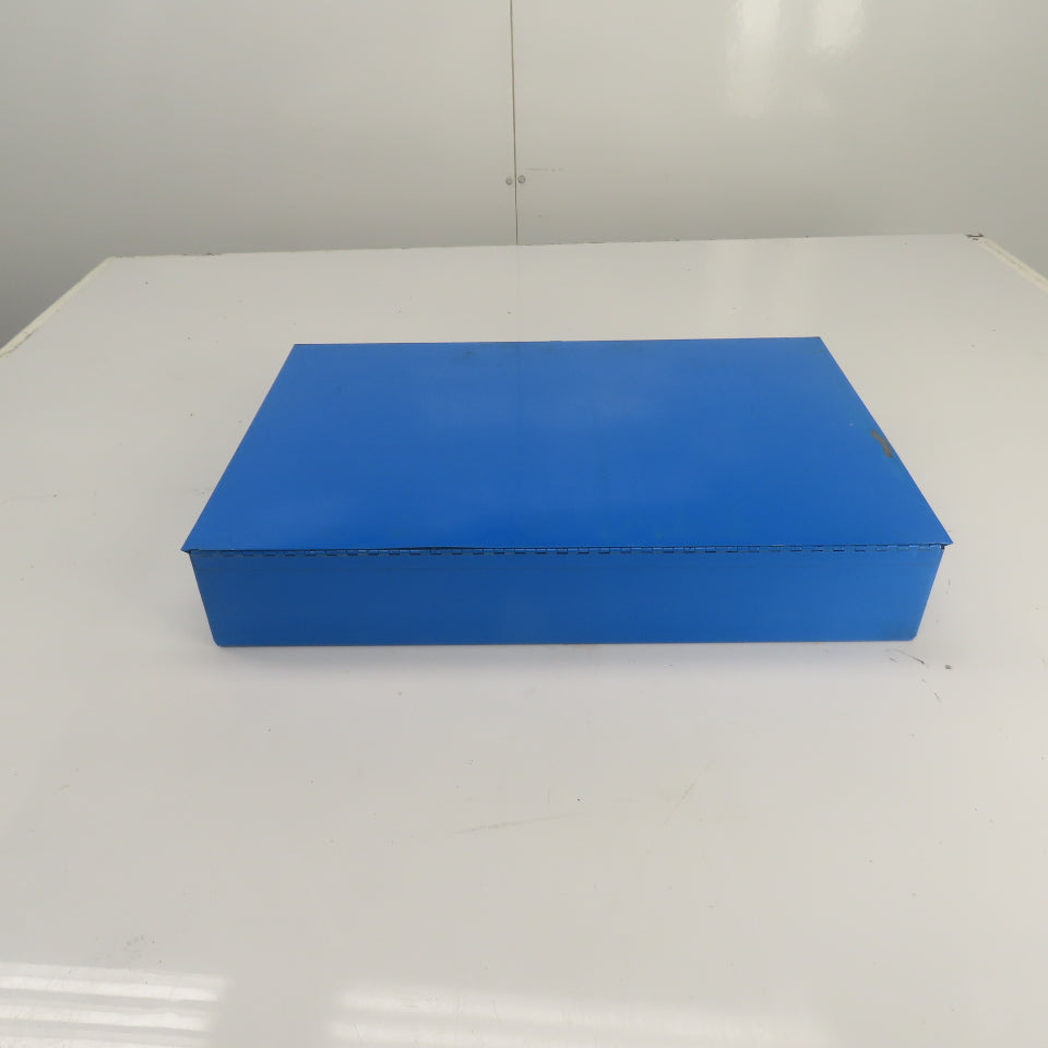 18-1/2" W x 12" Deep x 3-1/4" H Steel Small Parts Storage Box W/ 12 Compartments
