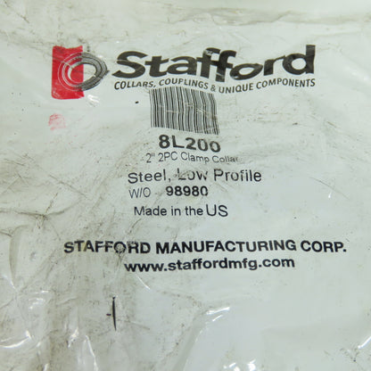 Stafford 8L200 2" Low Profile Clamp Collar Lot Of 8