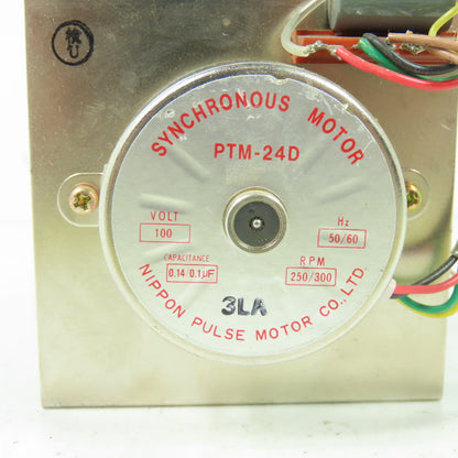 Nippon Pulse Motor PTM-24D Synchronous Motor 100V 250/300RPM 50/60Hz