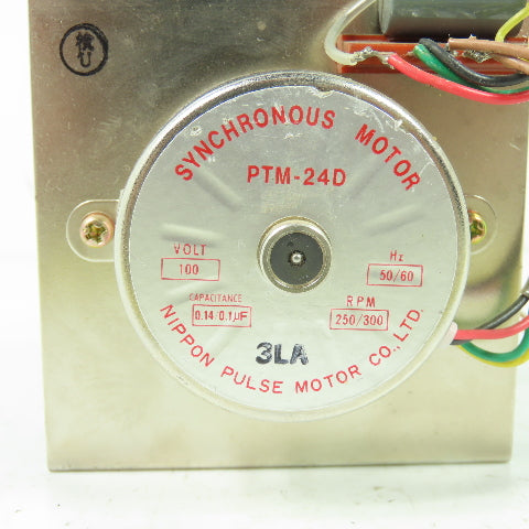 Nippon Pulse Motor PTM-24D Synchronous Motor 100V 250/300RPM 50/60Hz
