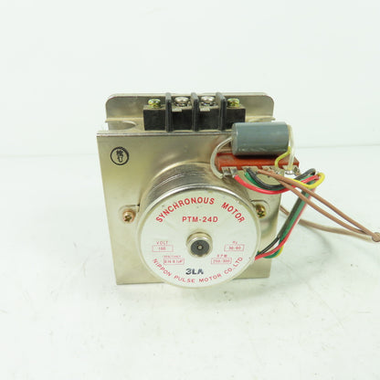 Nippon Pulse Motor PTM-24D Synchronous Motor 100V 250/300RPM 50/60Hz