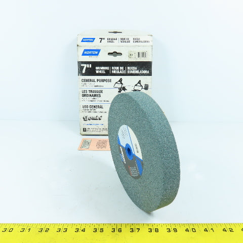Norton 42300 7" x 1" x 1" Gemini Crystolon Med 60 Bench Grinder Wheel