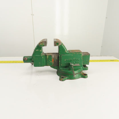 Columbian Machinist Swivel Base Bench Vise 4" Jaws 7-1/2" Open USA Made