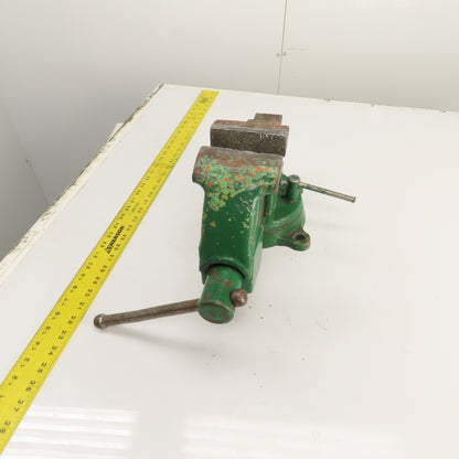 Columbian Machinist Swivel Base Bench Vise 4" Jaws 7-1/2" Open USA Made
