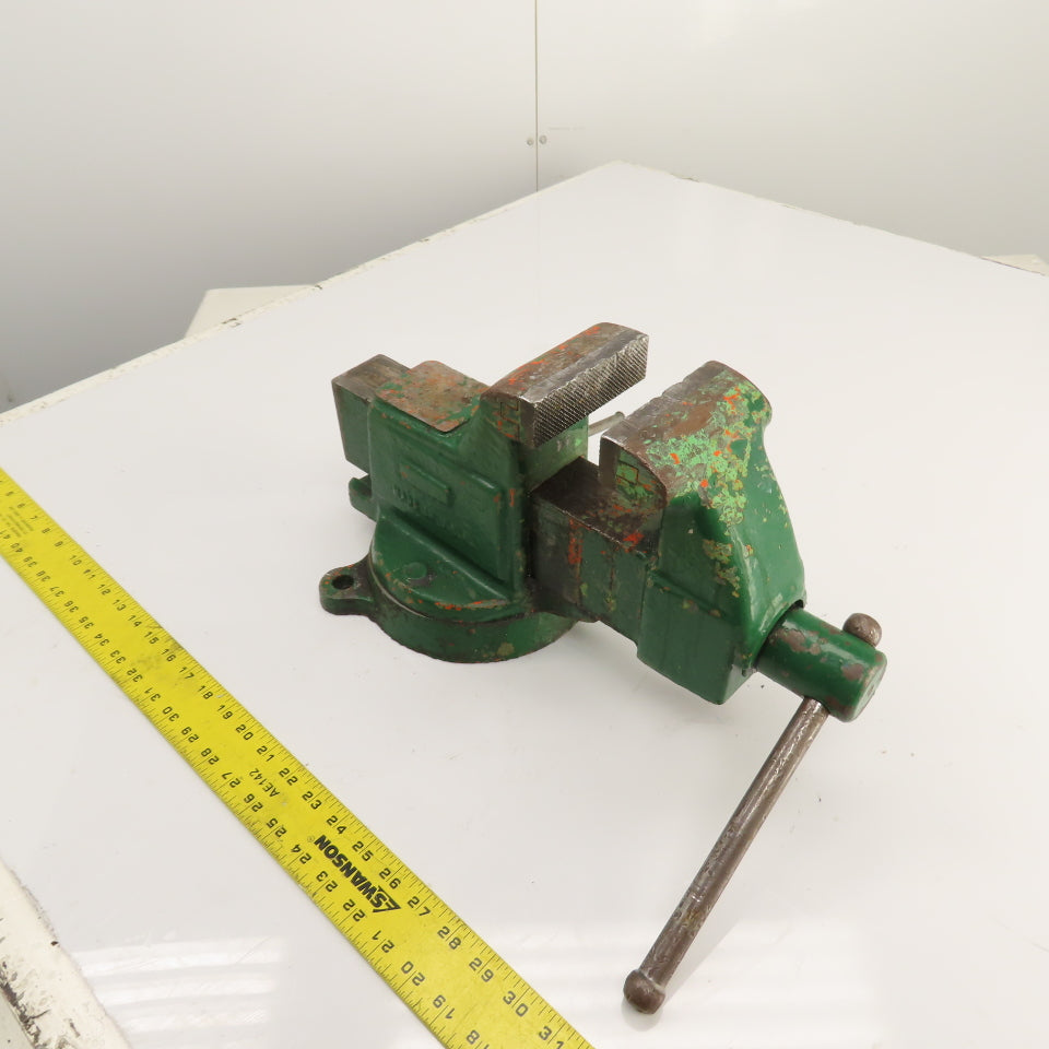 Columbian Machinist Swivel Base Bench Vise 4" Jaws 7-1/2" Open USA Made