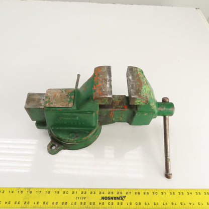 Columbian Machinist Swivel Base Bench Vise 4" Jaws 7-1/2" Open USA Made