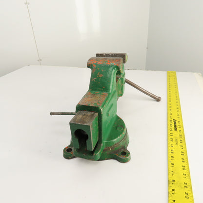 Columbian Machinist Swivel Base Bench Vise 4" Jaws 7-1/2" Open USA Made