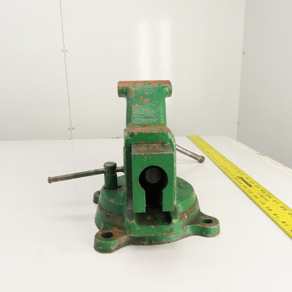 Columbian Machinist Swivel Base Bench Vise 4" Jaws 7-1/2" Open USA Made