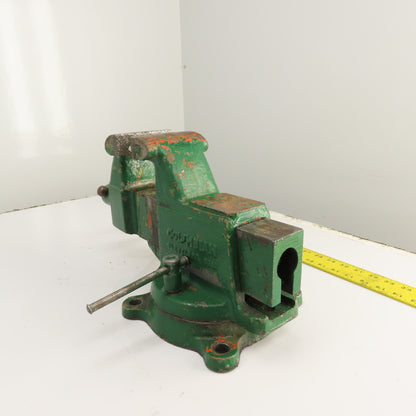 Columbian Machinist Swivel Base Bench Vise 4" Jaws 7-1/2" Open USA Made