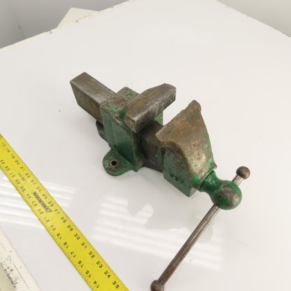 Rock Island 4-1/2" Jaws x 9" Open Heavy Duty Stationary Bench Vise USA Made