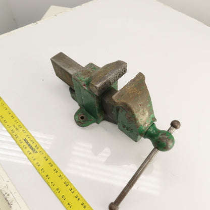 Rock Island 4-1/2" Jaws x 9" Open Heavy Duty Stationary Bench Vise USA Made