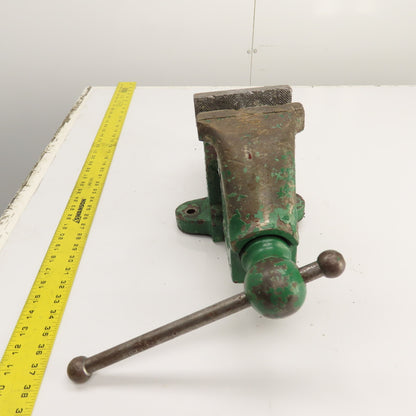 Rock Island 4-1/2" Jaws x 9" Open Heavy Duty Stationary Bench Vise USA Made