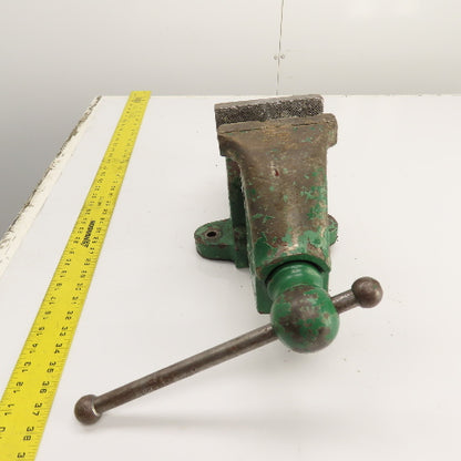 Rock Island 4-1/2" Jaws x 9" Open Heavy Duty Stationary Bench Vise USA Made