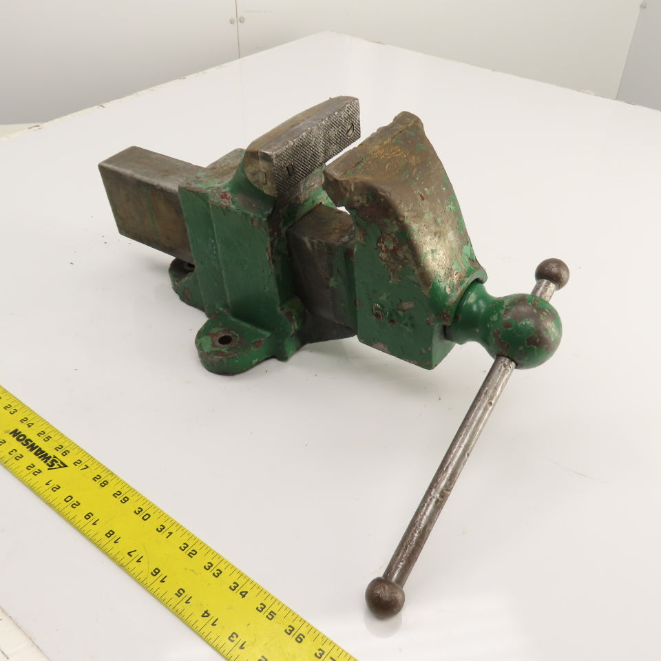 Rock Island 4-1/2" Jaws x 9" Open Heavy Duty Stationary Bench Vise USA Made