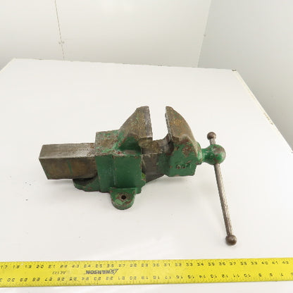Rock Island 4-1/2" Jaws x 9" Open Heavy Duty Stationary Bench Vise USA Made