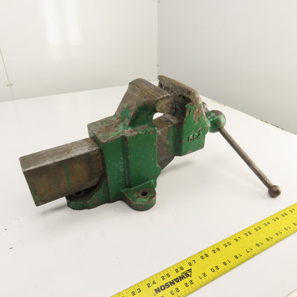 Rock Island 4-1/2" Jaws x 9" Open Heavy Duty Stationary Bench Vise USA Made