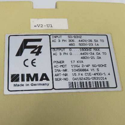 Keb 15.F4.C1E-4M00/1.4 11KW Combivert Inverter Drive 3Ph 17KVA