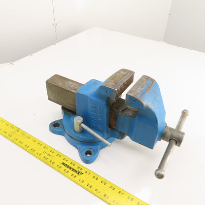 Morgan 4" Jaws x 8" Open Heavy Duty Swivel Base Bench Vise USA Made