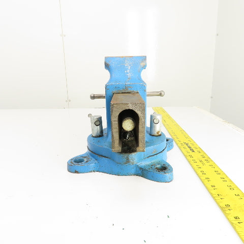 Morgan 4" Jaws x 8" Open Heavy Duty Swivel Base Bench Vise USA Made