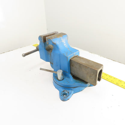 Morgan 4" Jaws x 8" Open Heavy Duty Swivel Base Bench Vise USA Made