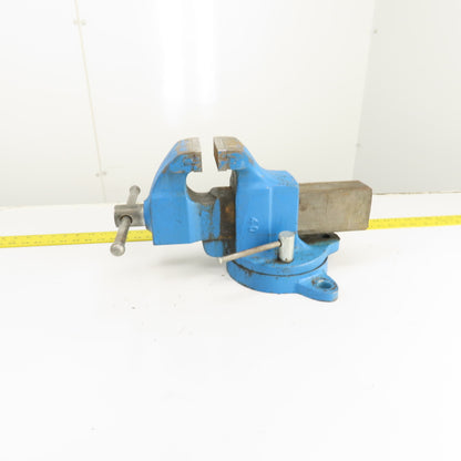 Morgan 4" Jaws x 8" Open Heavy Duty Swivel Base Bench Vise USA Made