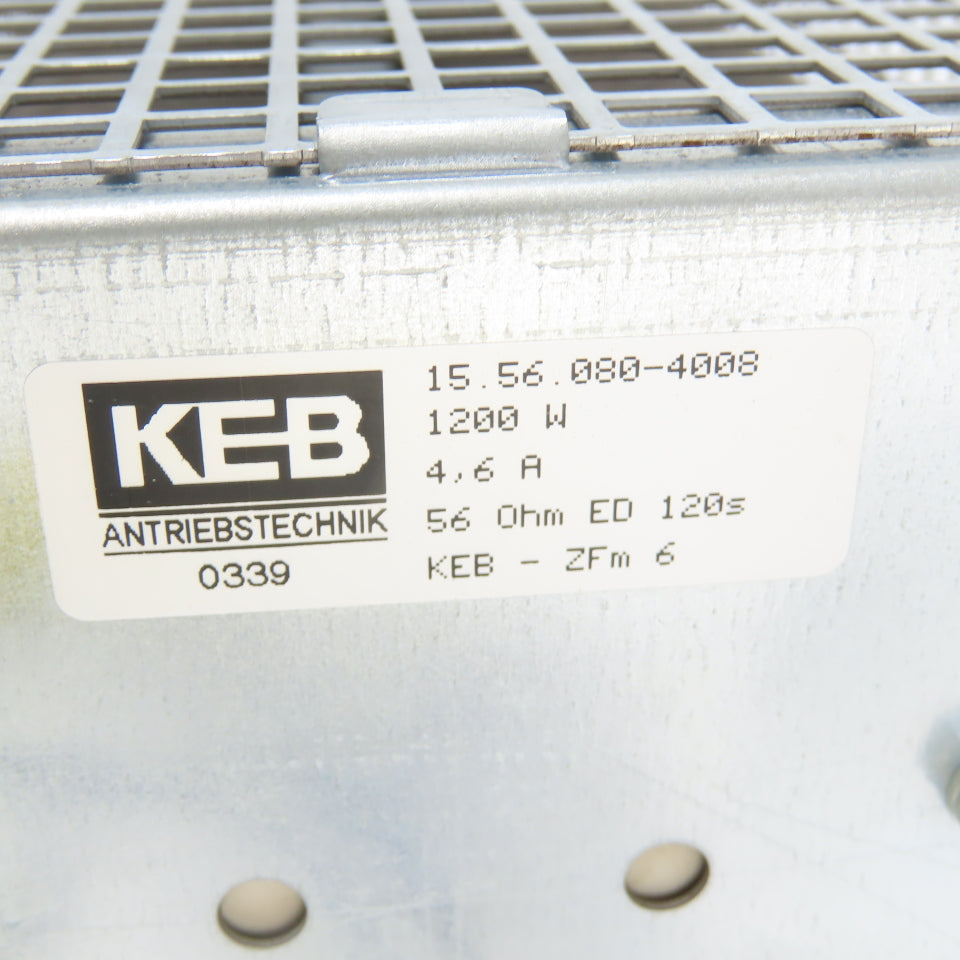 Keb 15.56.080-4008 Brake Resistor 1200W 4-6A 56Ohm ED 120s