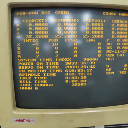 Haas HL-1 208/230V 3Ph CNC Lathe 10 Tool Turret Very Low Hours 416 Spindle Hours