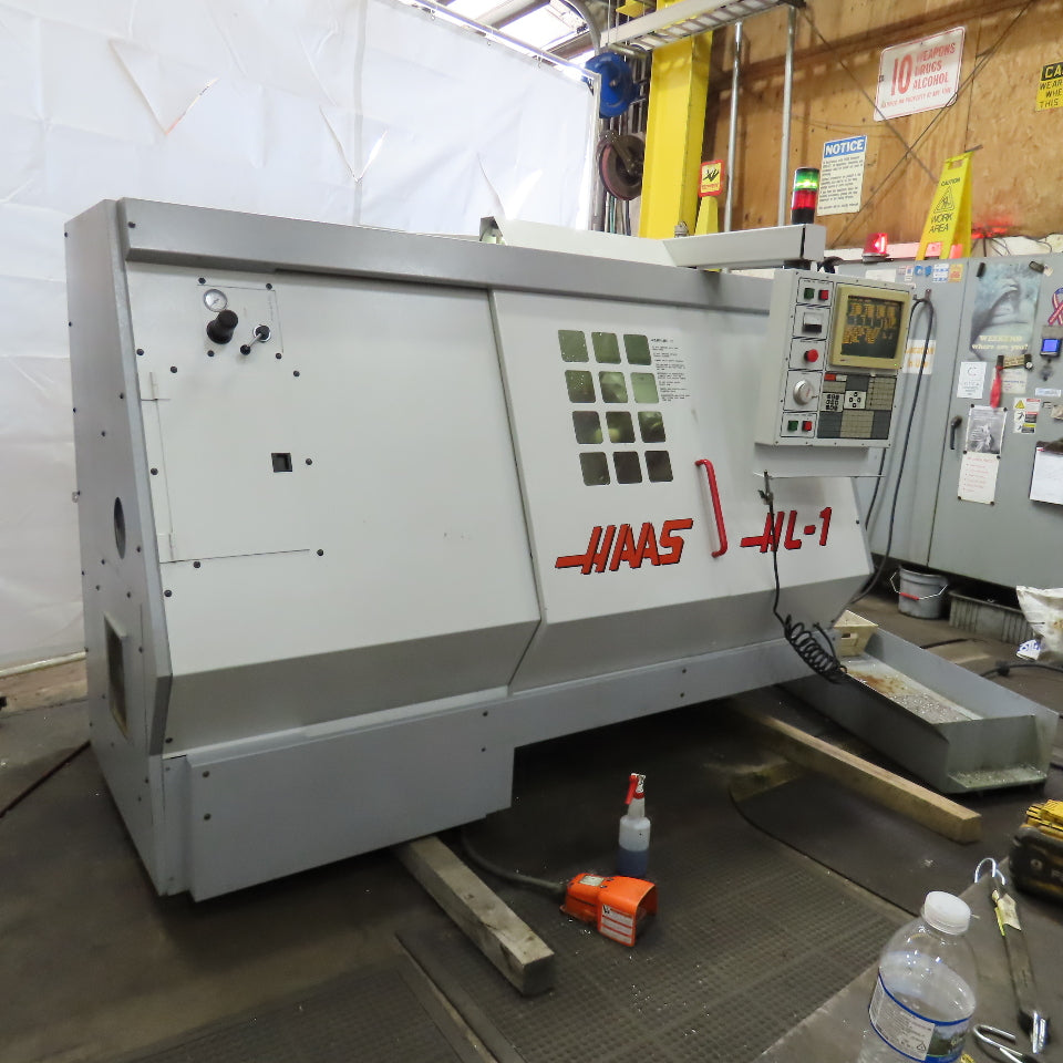Haas HL-1 208/230V 3Ph CNC Lathe 10 Tool Turret Very Low Hours 416 Spindle Hours