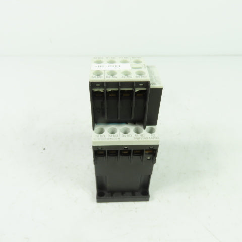 Siemens 3RT1140-1AP00 Sirius 10A 600VAC Contactor W/ 3RH1911-1GA22