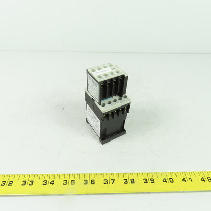 Siemens 3RT1140-1AP00 Sirius 10A 600VAC Contactor W/ 3RH1911-1GA22