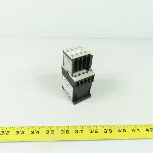 Siemens 3RT1140-1AP00 Sirius 10A 600VAC Contactor W/ 3RH1911-1GA22
