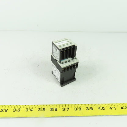 Siemens 3RT1140-1AP00 Sirius 10A 600VAC Contactor W/ 3RH1911-1GA22