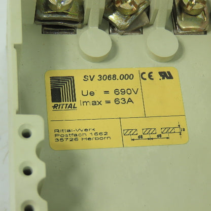 Rittal SV 3068.000 Component Adaptor Ue=690V Imax=63A
