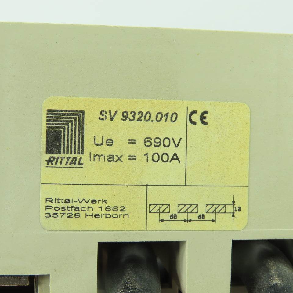 Rittal SV 9320.010 Circuit Breaker Component Adaptor Ue=690V Imax=100A