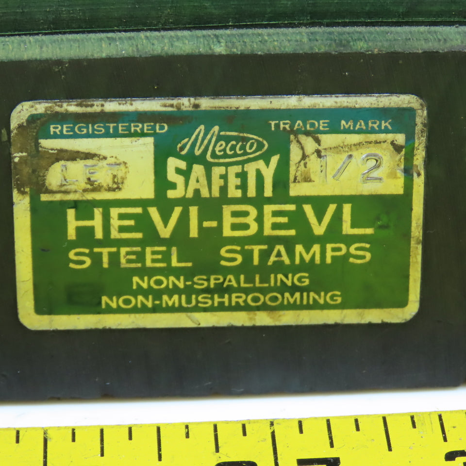 Mecco Hevi-Bevl A To Z Heavy Duty Steel Hand Marking Stamps Punch Complete